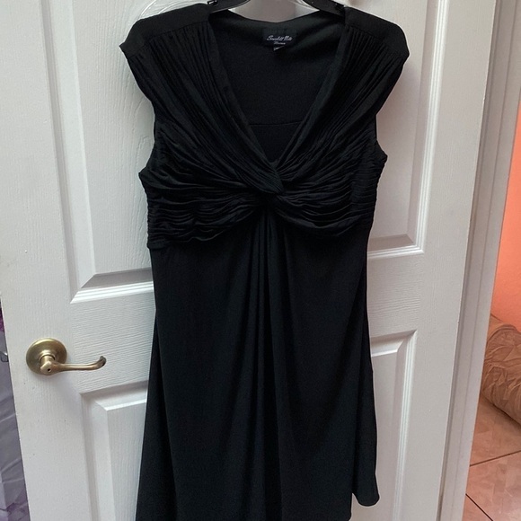 Y womens Scarlett Nite solid black stretch sleeveless plus size SEXY!! dress 14W - Picture 1 of 5